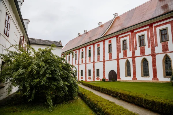 Historisch Christelijk Klooster Gouden Kroon Zlata Koruna Zuid Bohemen Tsjechië — Stockfoto