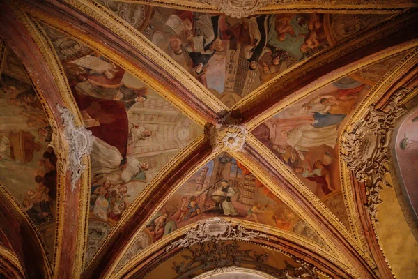 Interieur Van Het Historische Christelijke Klooster Golden Crown Zlata Koruna — Stockfoto