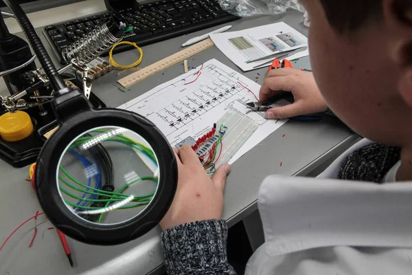 San Petersburgo Rusia Septiembre 2018 Institución Educativa Estatal Para Estudiantes — Foto de Stock