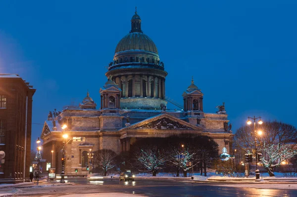 Saint Pétersbourg Russie Janvier 2011 Cathédrale Saint Isaac Été Construite — Photo