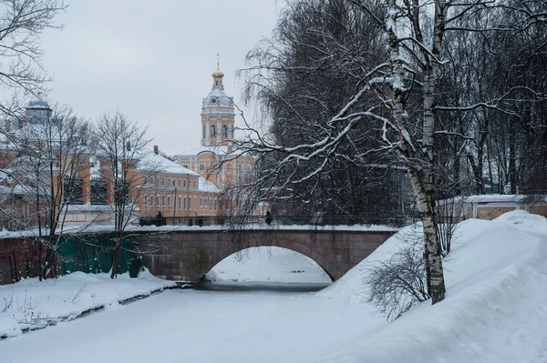 Saint Pétersbourg Russie Janvier 2011 Alexandre Nevski Lavra Est Des — Photo