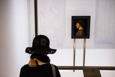 St. Petersburg, Rusya - 6 Aralık 2018: Devlet Hermitage monografik Sergisi 