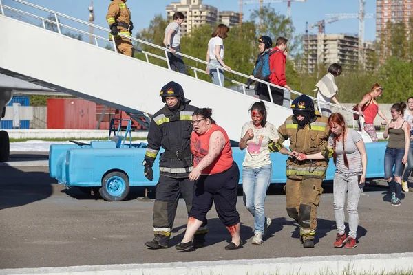 Petersburg Russia May 2018 Contest Exercises First Aid Pre Hospital — Stock Photo, Image