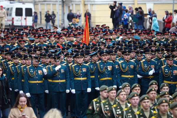 Petersburg Russia May 2018 Preparatory Review North West Troops Parade — Stock Photo, Image