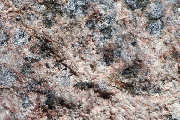 Die Oberfläche Des Zersplitterten Granitsteins Rau Unpoliert Mit Bunten Spritzern — Stockfoto