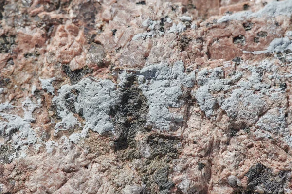 Superficie Piedra Granito Astillado Áspera Sin Pulir Con Salpicaduras Multicolores — Foto de Stock