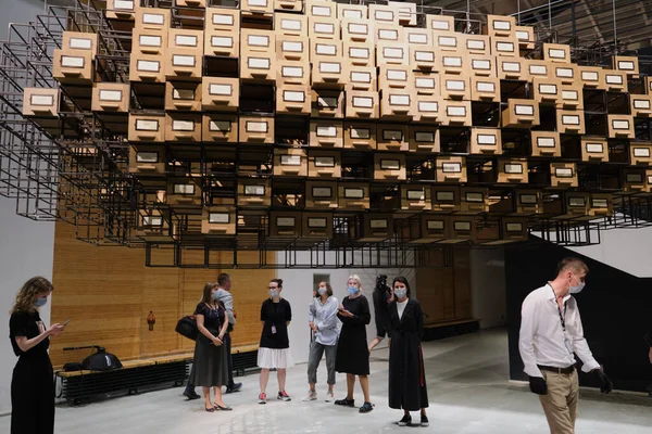 St. Petersburg, Rusya - 6 Ağustos 2020: Manezh 