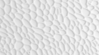 Beyaz soyut doku. 3d illüstrasyon, 3d canlandırma