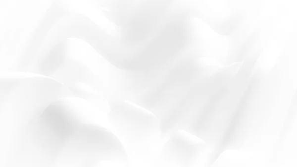 Kumaşlı kumaşlı zarif beyaz bir arkaplan. 3d illüstrasyon, 3d canlandırma — Stok fotoğraf