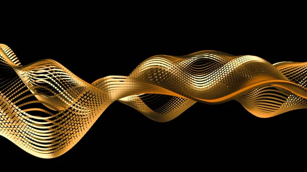 Όμορφο μαύρο φόντο με χρυσό glitter. 3D απεικόνιση, 3d απόδοση — Φωτογραφία Αρχείου