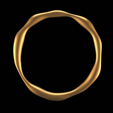 Gizemli, mistik, lüks altın serpintisi. 3d illüstrasyon, 3d canlandırma.