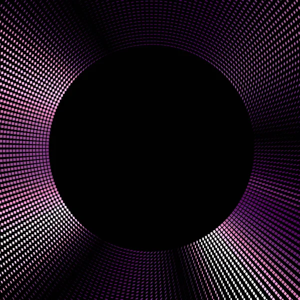 紫の輝きを持つ美しい黒の背景。3Dイラスト, 3Dレンダリング. — ストック写真