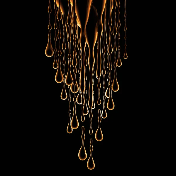 Fondo nero con spruzzi di liquido. Illustrazione 3d, rendering 3d . — Foto Stock