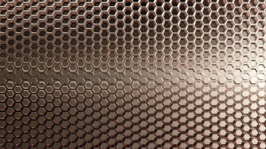 Altın metal arka plan dokusu. 3d illüstrasyon, 3d canlandırma.