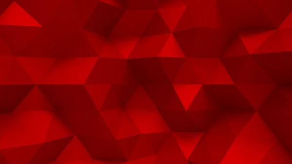 Luksusowe, eleganckie czerwone tło z trójkątami i kryształami. Ilustracja 3D, renderowanie 3D. — Zdjęcie stockowe