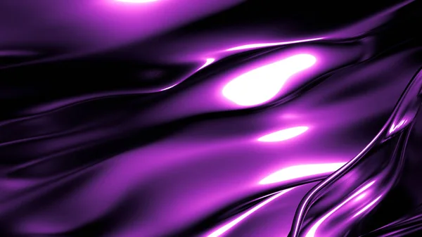 Elegant stylish purple dark background with pleats, Drapes and swirls. 3d illustration, 3d rendering. — Stock Photo, Image