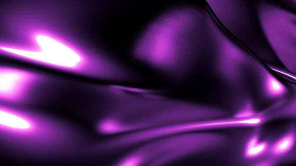 Elegant elegant lila mörk bakgrund med veck, våldtäkter och virvlar. 3D-illustration, 3D-återgivning. — Stockfoto