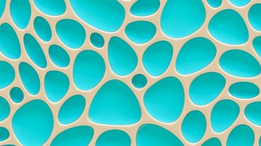 Turkuaz dokular, rahatlama ve dairelerle donatılmış. 3d görüntüleme, 3d illüstrasyon.