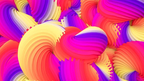 Abstracte Regenboog Pastelvorm Weergave Illustratie — Stockfoto