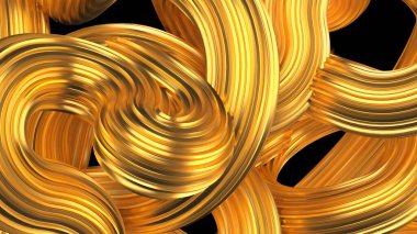 Güzel altın arka plan. 3d görüntüleme, 3d illüstrasyon.