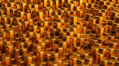 Lüks altın arka plan. 3d görüntüleme, 3d illüstrasyon.