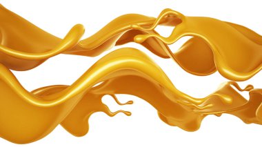 Bir tutam karamel. 3d görüntüleme, 3d illüstrasyon.