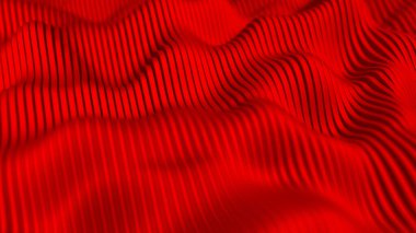 Kırmızı arkaplan ve çizgiler. 3d görüntüleme, 3d illüstrasyon.