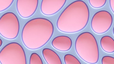 Pastel desen arka planda rahatlama ve daireler. 3d görüntüleme, 3d illüstrasyon.