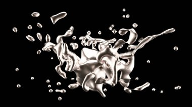 Bir tutam altın. 3d görüntüleme, 3d illüstrasyon.