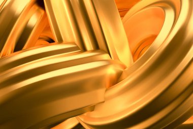 Güzel altın arka plan. 3d görüntüleme, 3d illüstrasyon.