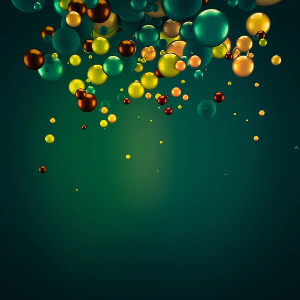 Festive Positive Bright Background Balls Rendering Illustration — Stock Photo, Image