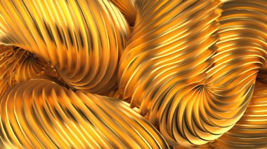 Güzel altın arka plan. 3d görüntüleme, 3d illüstrasyon.