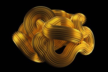 Güzel altın arka plan. 3d görüntüleme, 3d illüstrasyon.