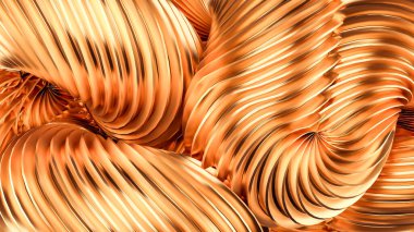 Güzel altın arka plan. 3d görüntüleme, 3d illüstrasyon.