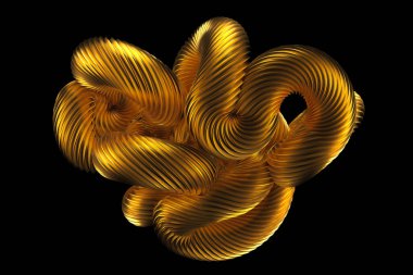 Güzel altın arka plan. 3d görüntüleme, 3d illüstrasyon.