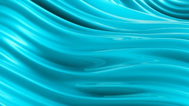 Güzel yeşil turkuaz arka plan. 3d görüntüleme, 3d illüstrasyon.