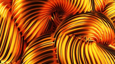 Güzel altın arka plan. 3d görüntüleme, 3d illüstrasyon.