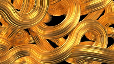 Güzel altın arka plan. 3d görüntüleme, 3d illüstrasyon.