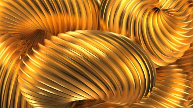 Güzel altın arka plan. 3d görüntüleme, 3d illüstrasyon.