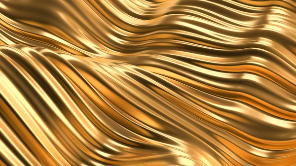 豪華な黄金の背景 3Dレンダリング 3Dイラスト — ストック写真