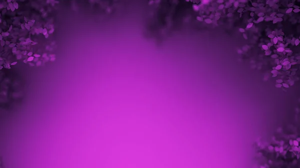 Beautiful Purple Background Leaves Season Year Rendering Illustration — Stock Photo, Image