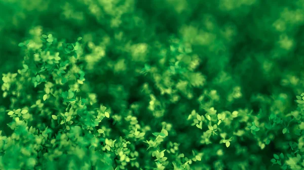 Yapraklarla dolu güzel bir yaz geçmişi var. 3d görüntüleme, 3d illüstrasyon.