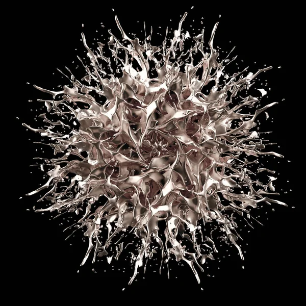 Bir tutam altın. 3d görüntüleme, 3d illüstrasyon.