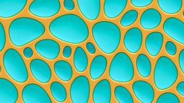 Turkuaz dokular, rahatlama ve dairelerle donatılmış. 3d görüntüleme, 3d illüstrasyon.