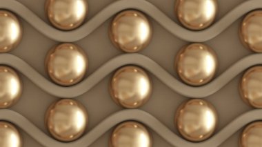 Mimari, iç desen, beyaz, sarı, altın desenli duvar. 3d görüntüleme, 3d illüstrasyon.