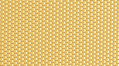 Altılı altın geometrik arkaplan. 3d görüntüleme, 3d illüstrasyon.