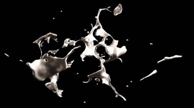 Bir tutam altın. 3d görüntüleme, 3d illüstrasyon.