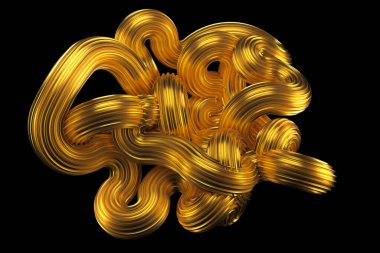 Güzel altın arka plan. 3d görüntüleme, 3d illüstrasyon.