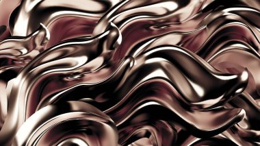 Saten kumaşlı, gümüş renkli bir arka plan. 3d görüntüleme, 3d illüstrasyon.