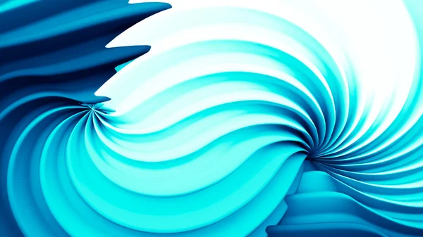 Fundo Azul Positivo Brilhante Bonito Com Formas Abstratas Renderização Ilustração — Fotografia de Stock